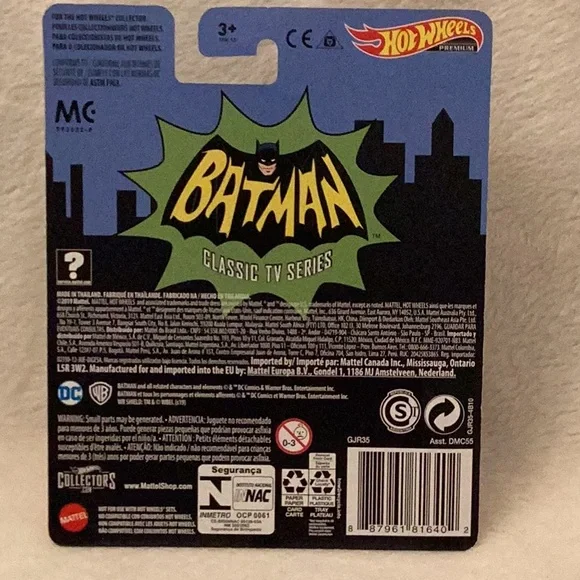 Batmobile ~ Batman Classic TV Series ~ Hot Wheels Premium ~ Real Riders w/case - Picture 6 of 12